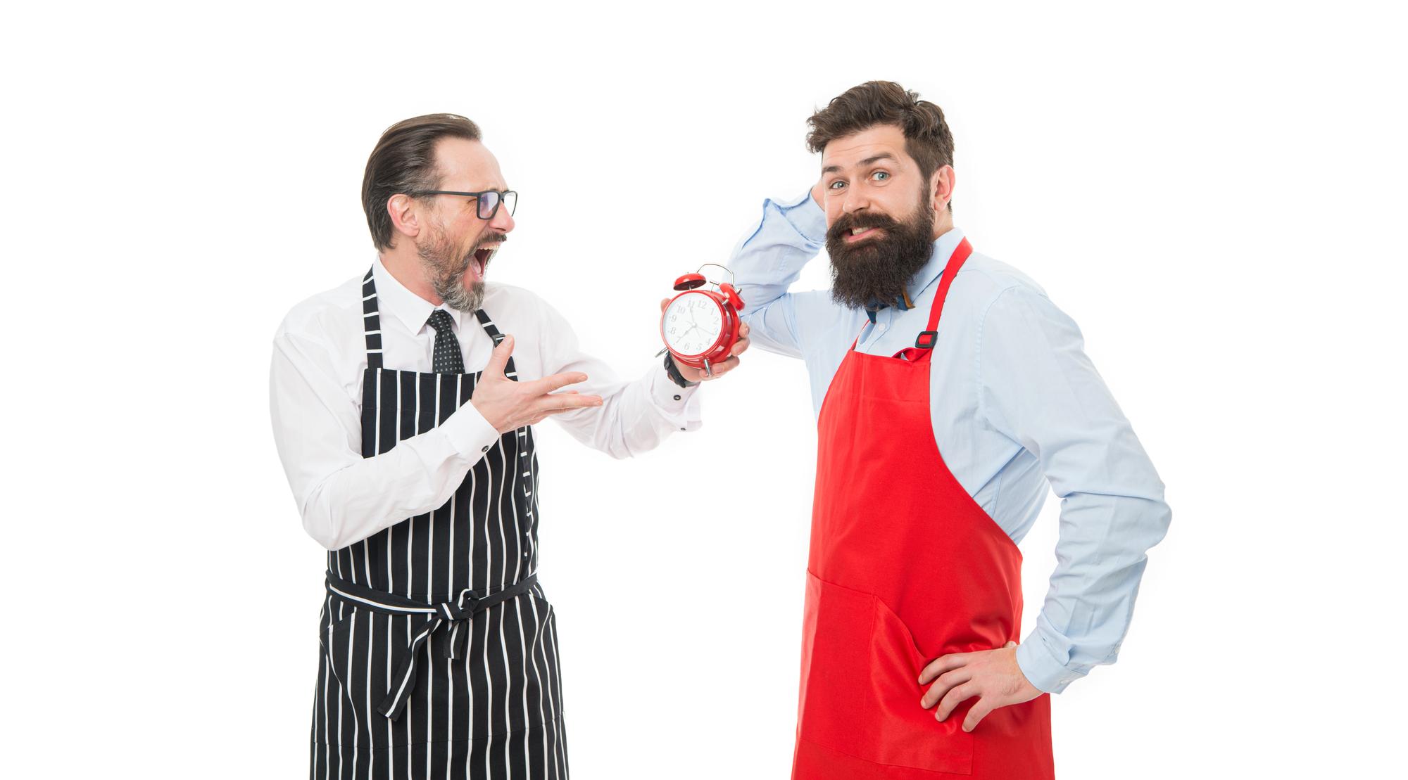 Consultation meeting with chef and client
